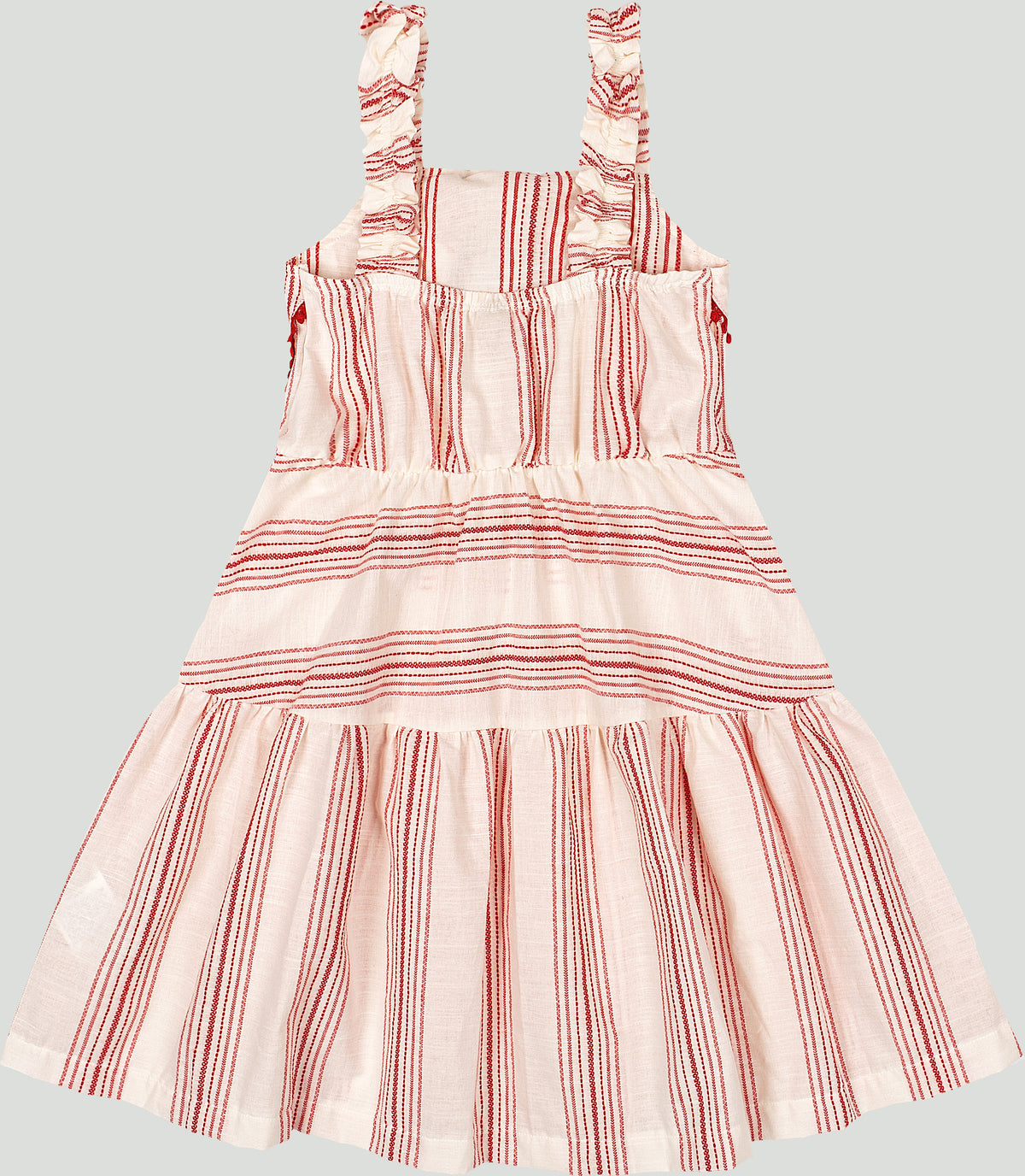 Vestido rojo rayas chongo niña Up Baby 47206-181763