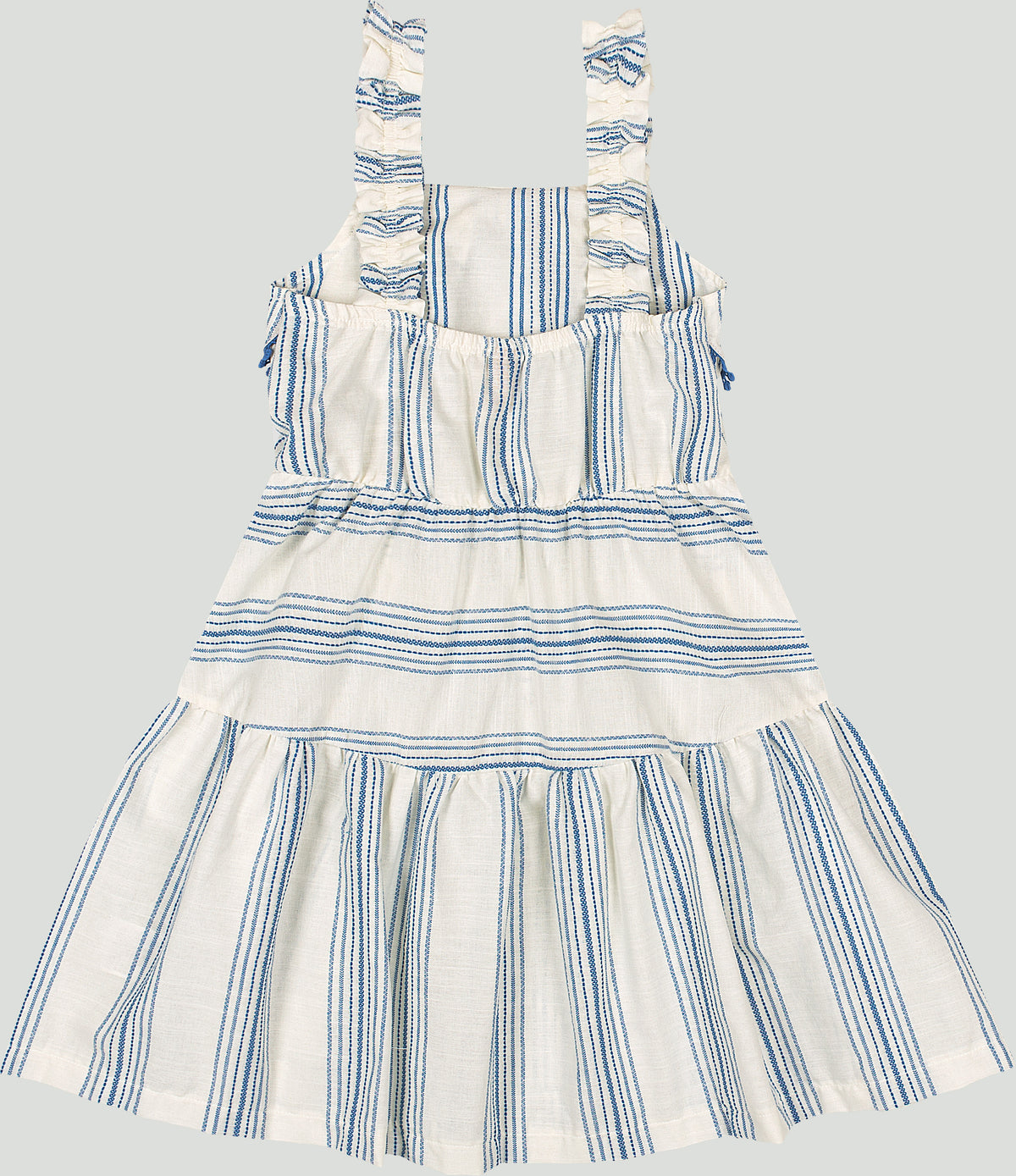 Vestido azul rayas chongo niña Up Baby 47206-184141