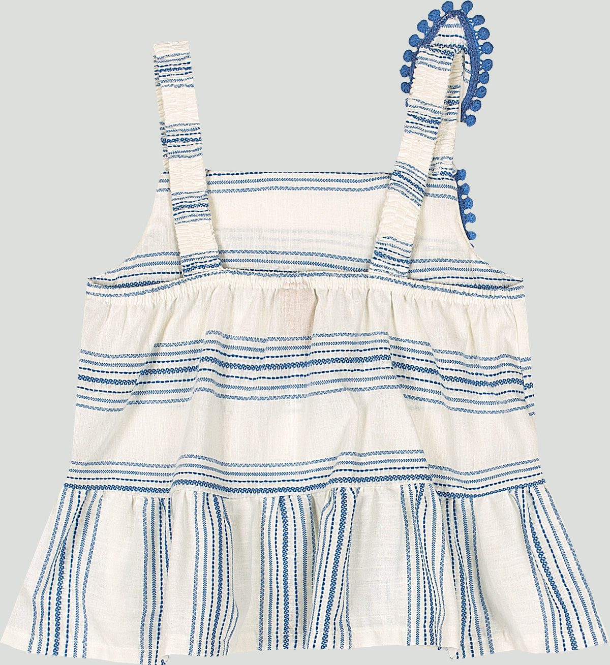 Set conjunto camisa short blanco azul rayas niña Up Baby 47207-184141