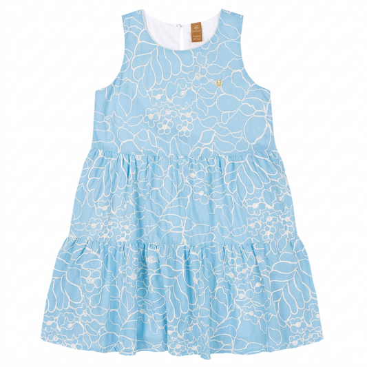 Vestido azul celeste niña Up Baby 47208-124609