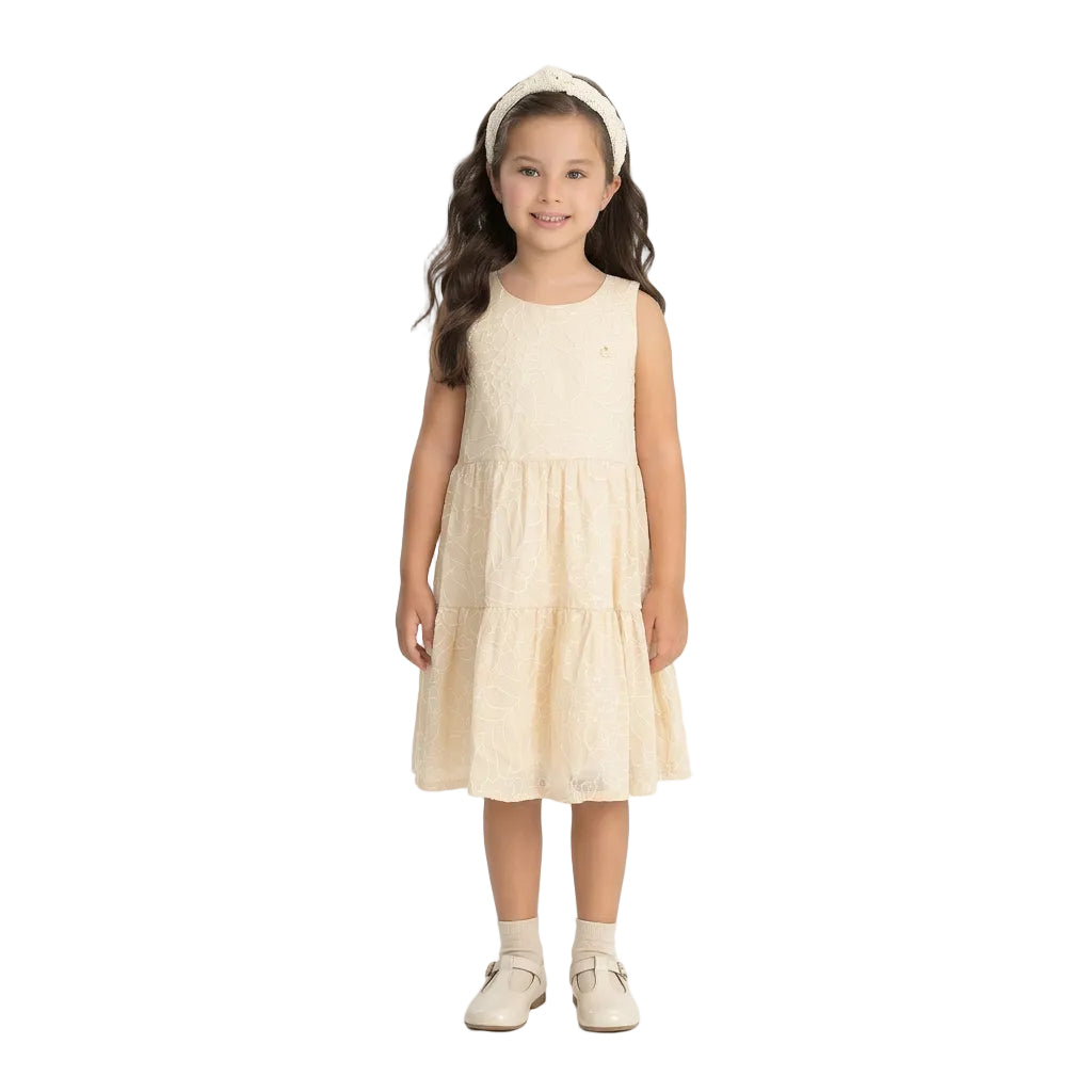 Vestido beige niña Up Baby 47208-125202
