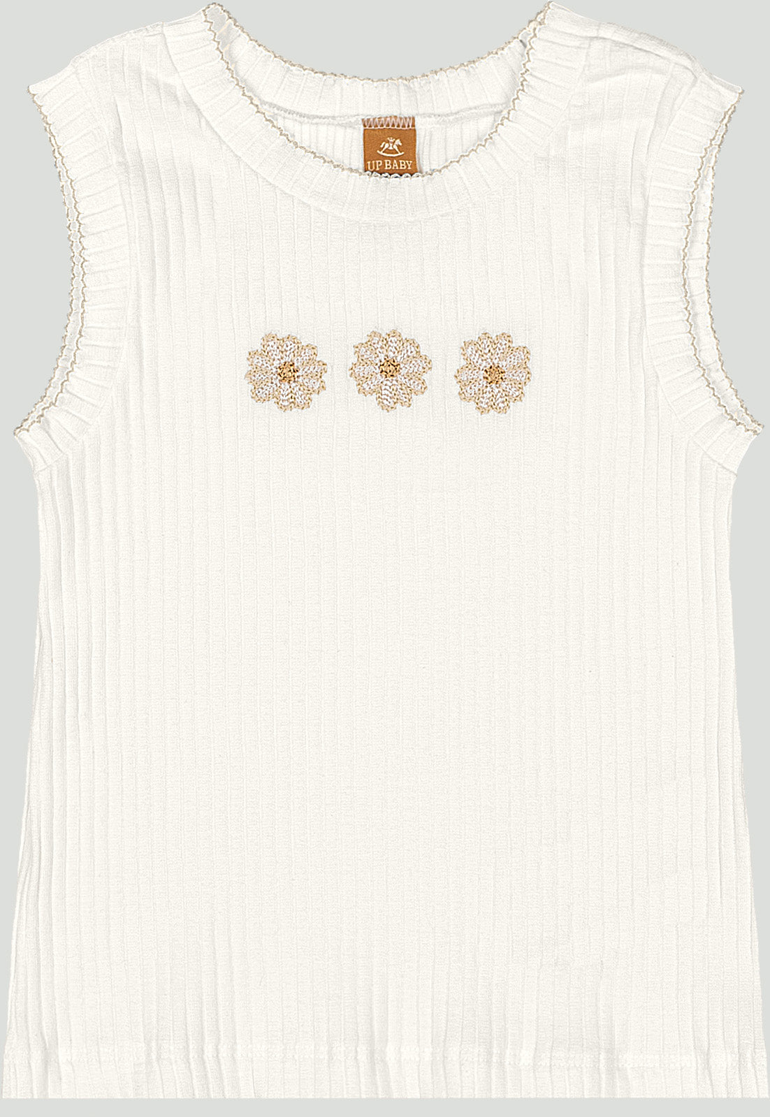 Set conjunto camisa blanca falda short tutu beige niña Up Baby 47209-000279