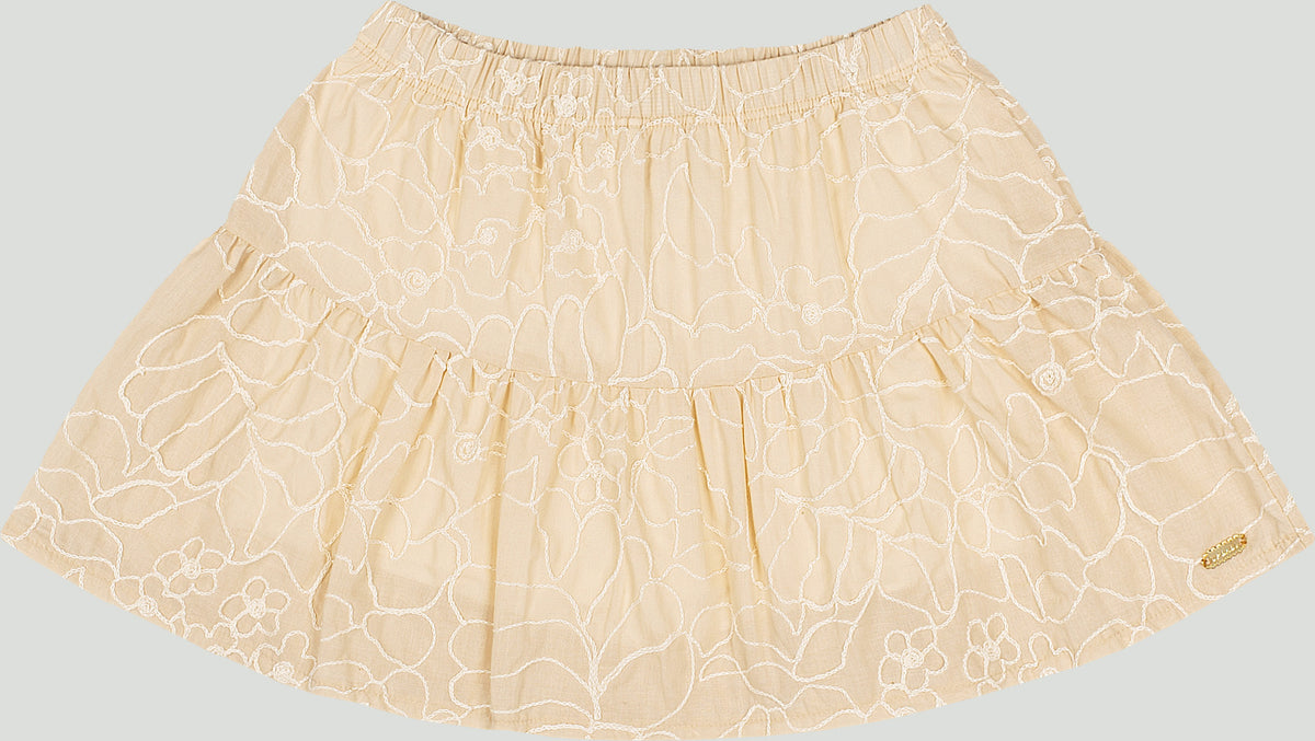 Set conjunto camisa blanca falda short tutu beige niña Up Baby 47209-000279