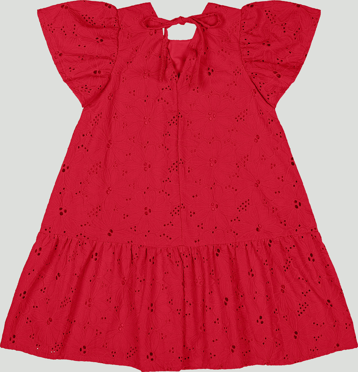 Vestido rojo blonda niña Up Baby 47210-191763