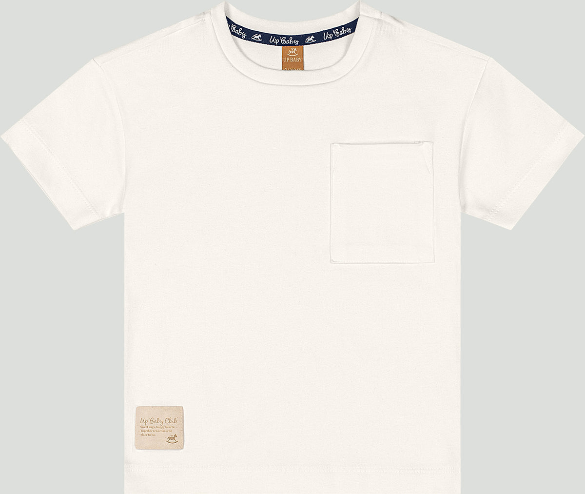 Set conjunto camisa blanca short cuadros azul niño Up Baby 47226-000106