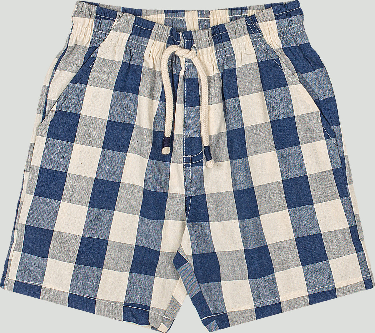 Set conjunto camisa blanca short cuadros azul niño Up Baby 47226-000106
