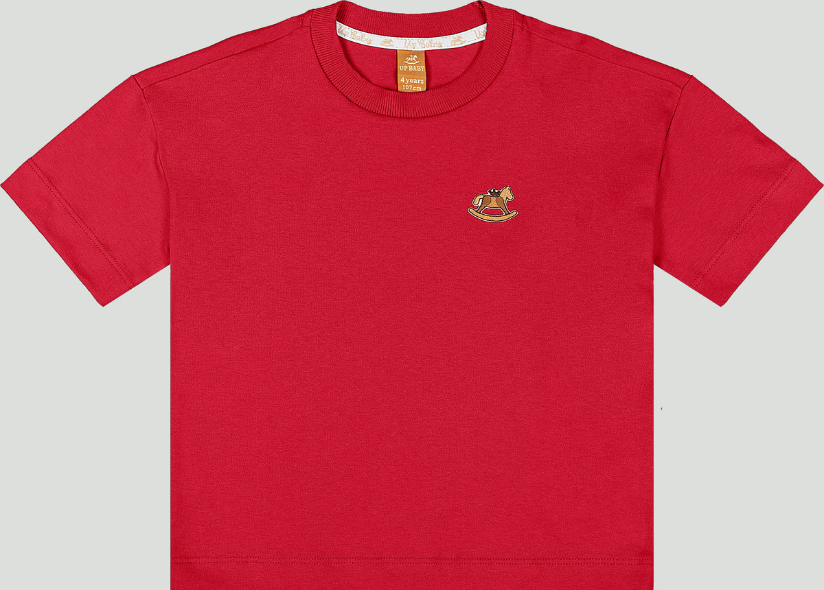 Set conjunto camisa roja short rayas rojo niño Up Baby 47227-191763