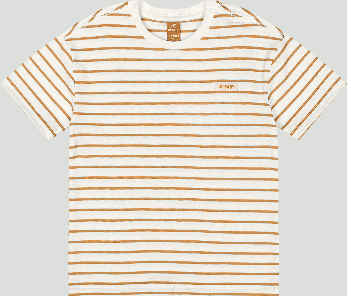 Set conjunto camisa rayas cafe short cafe niño Up Baby 47232-000106