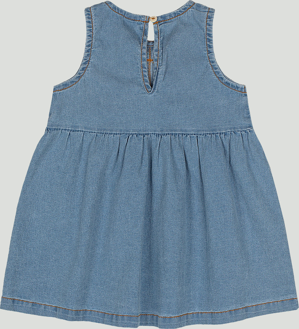 Vestido azul jeans chongo coquette bebe niña Up Baby 47267-184036
