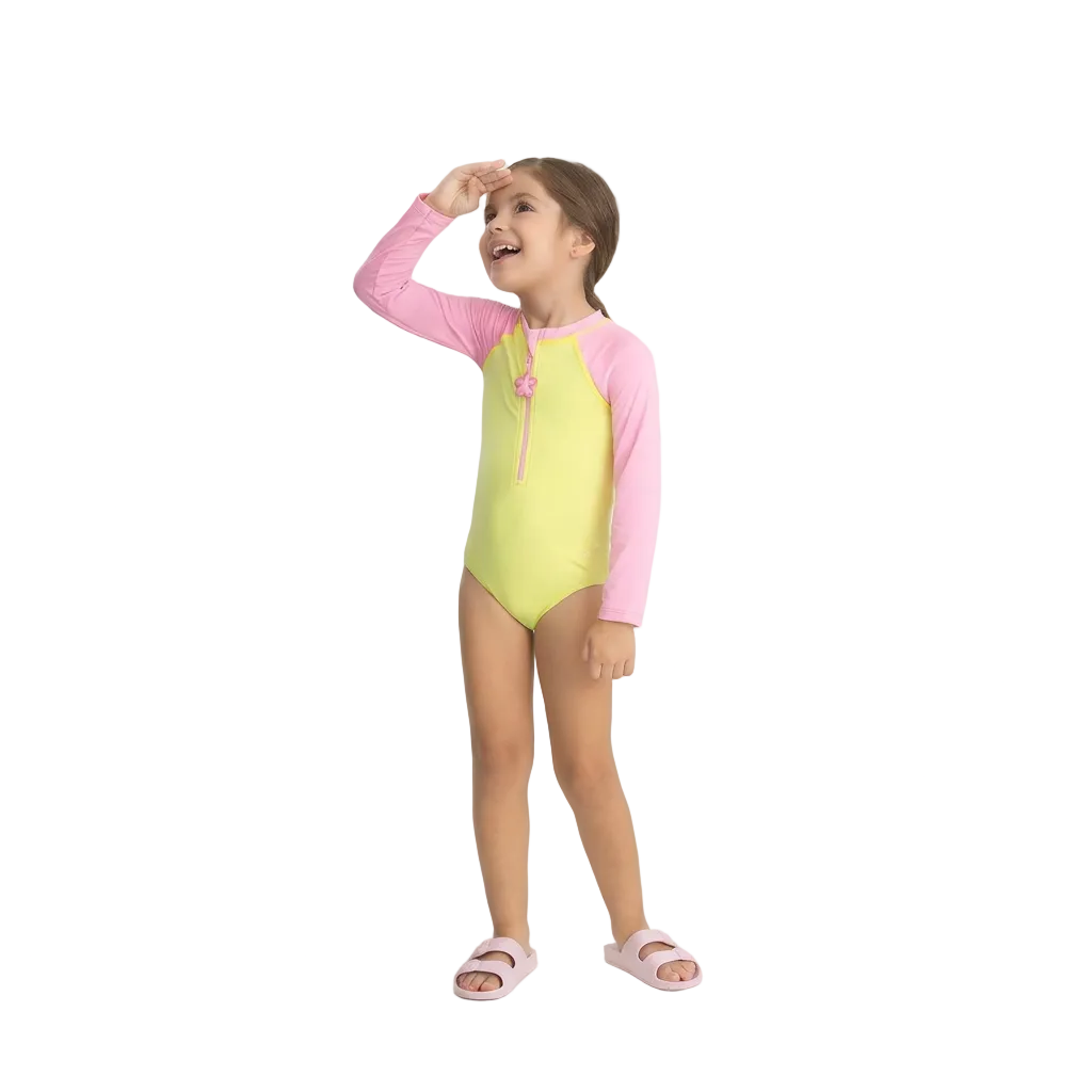 Traje de baño amarillo niña Up Baby 47278-120435