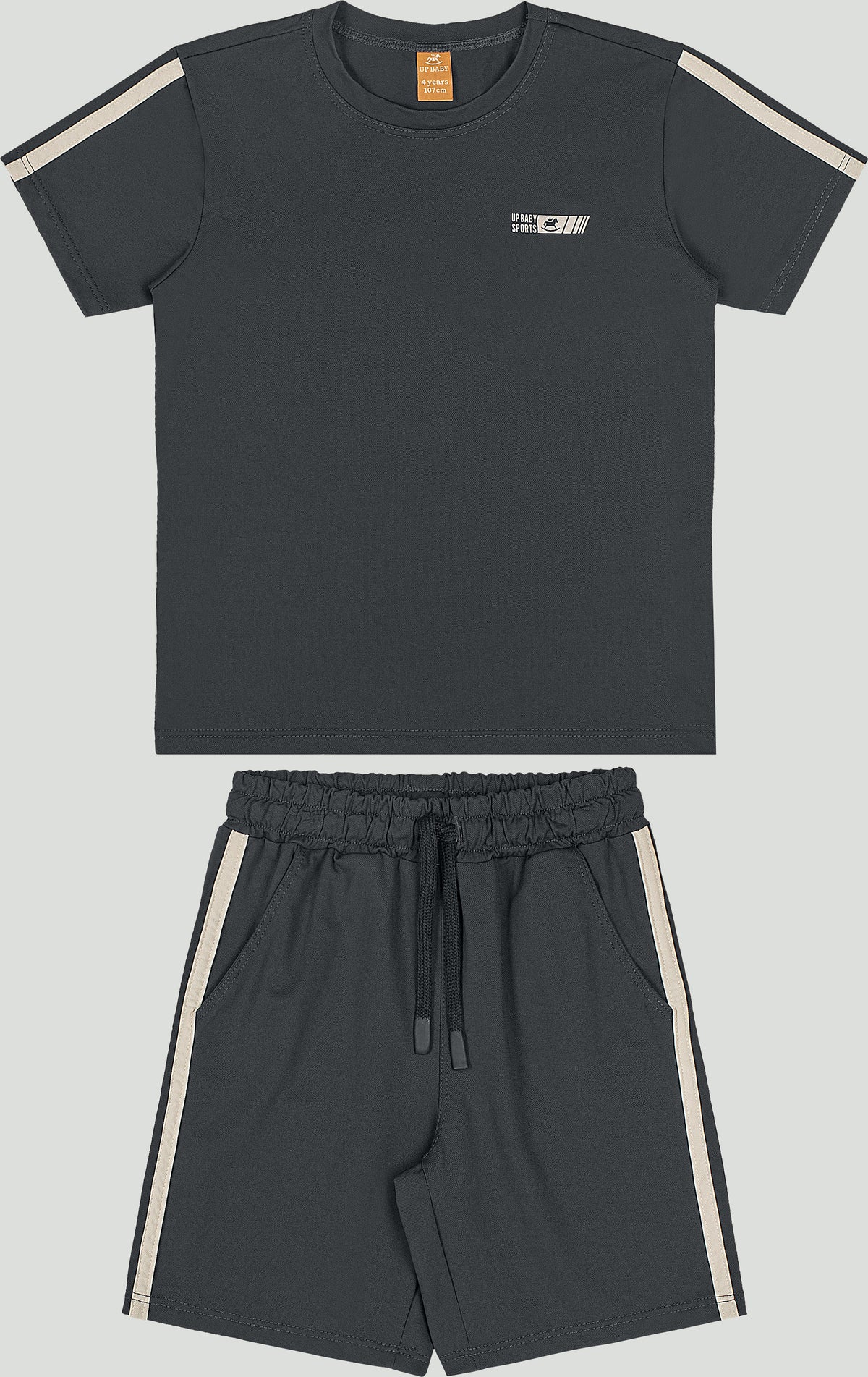 Set conjunto deportivo  camisa short gris niño Up Baby 47283-195002