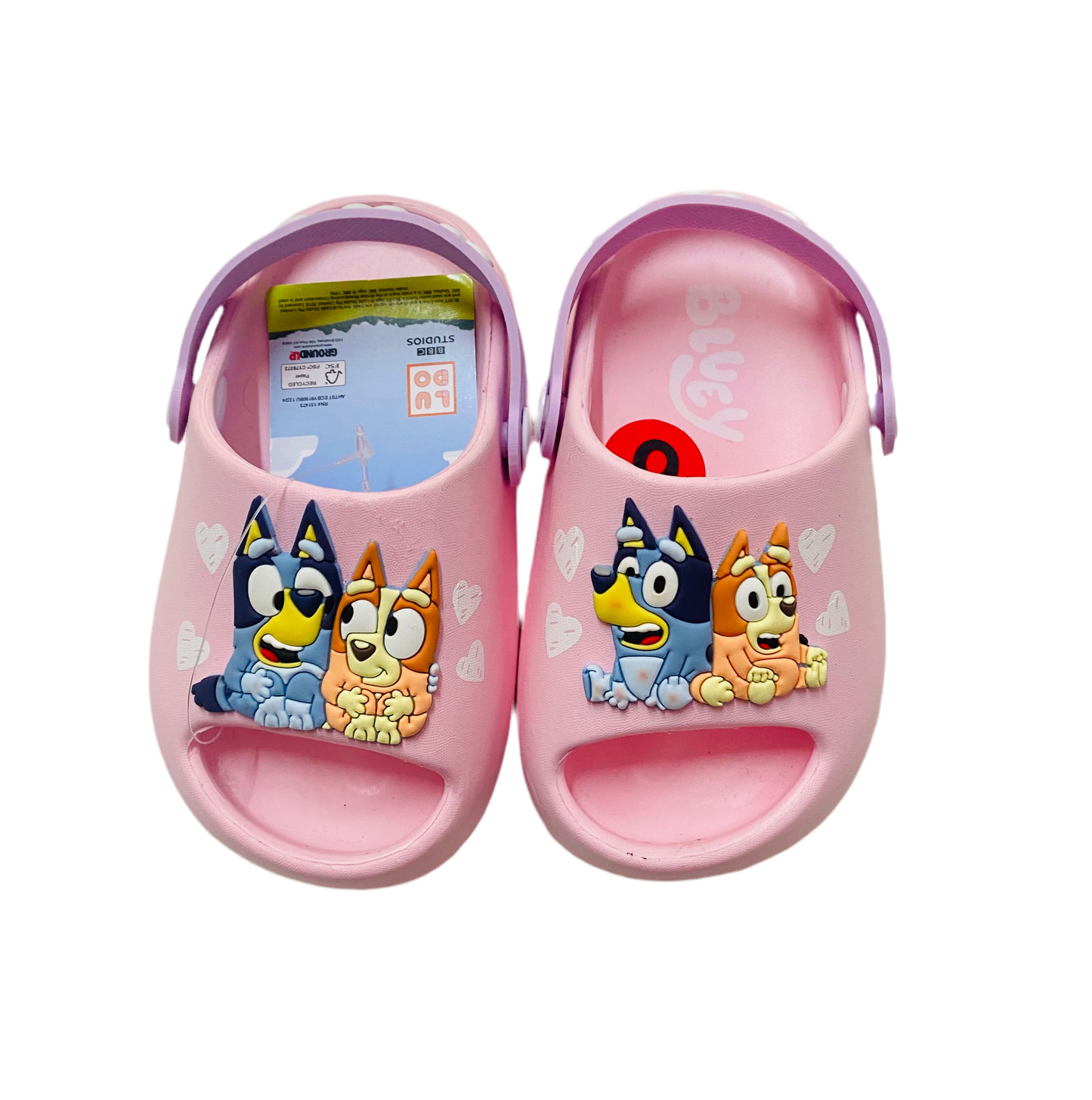 Crocs sandalias rosada bluey bebe niña