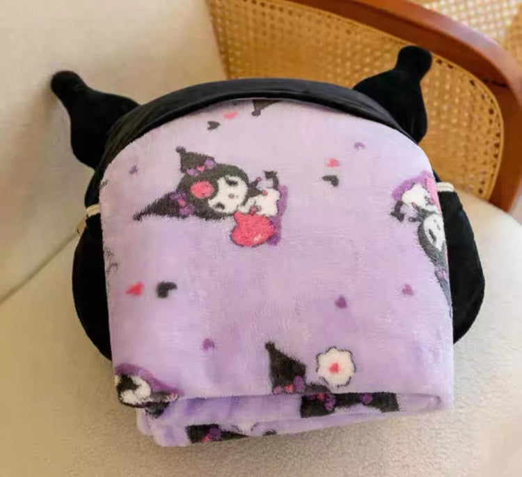 Almohada y manta cobija kuromi niña