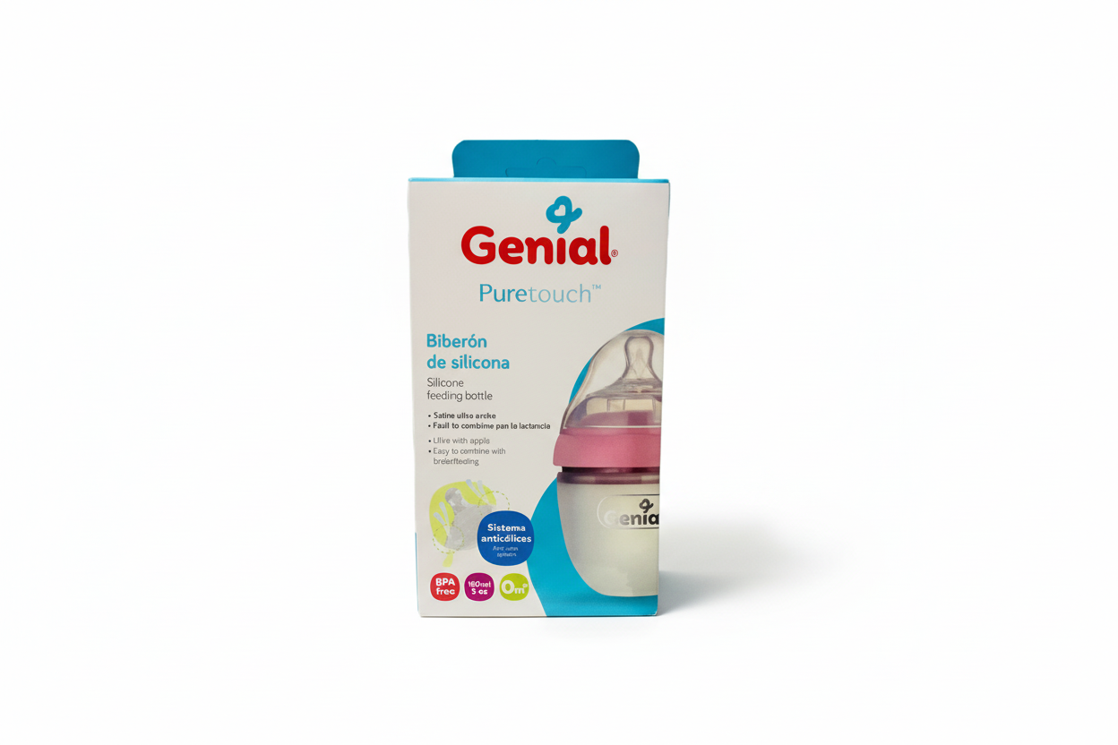 Biberón pepe de silicona Genial bebe niña 5 oz