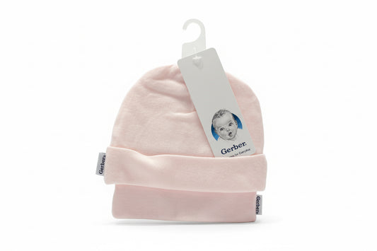 Set 2 gorros Gerber 013618648731 bebe niña rosados