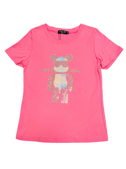 Camisa rosada oso niña Chic mi CTG1253-58