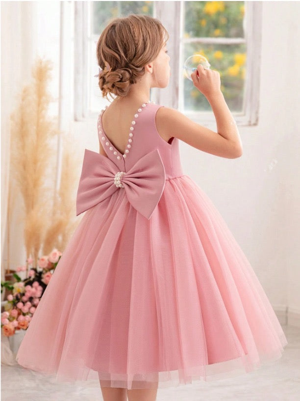 Vestido rosado evento gala