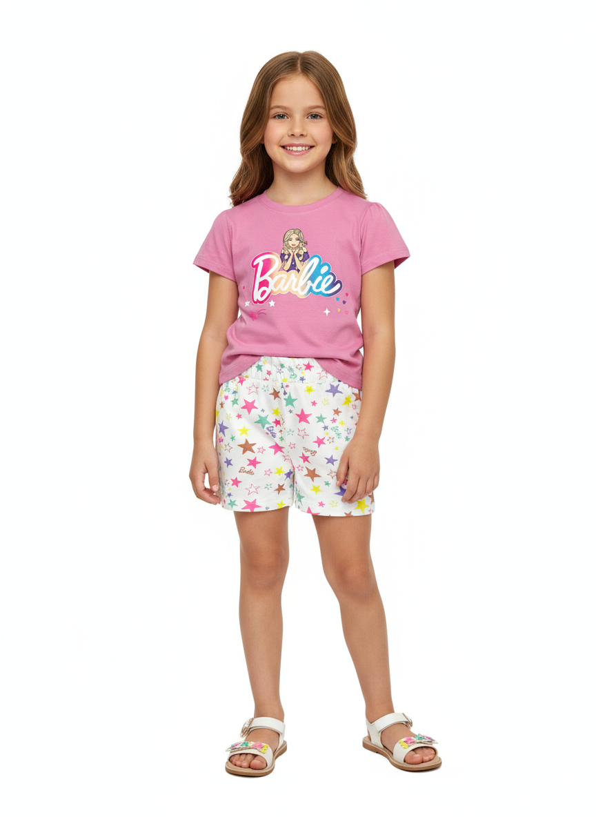 Pijama rosada niña Barbie Disney BA-89966