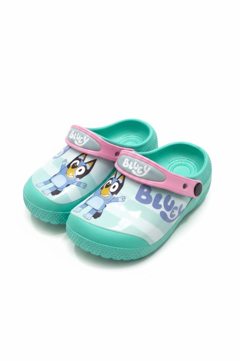 Sandalias crocs verde aqua niña bluey D8-BLU-89CR 390345