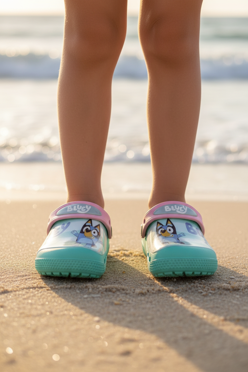 Sandalias crocs verde aqua niña bluey D8-BLU-89CR 390345
