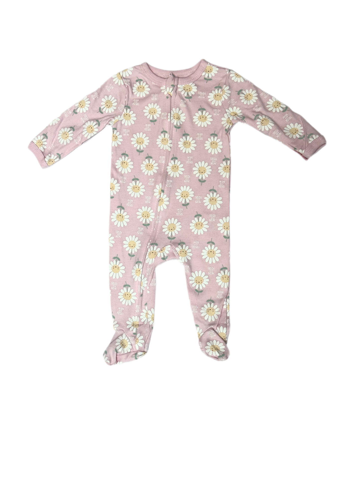 Pijama rosada flores bebe niña Tinytots D00431TT