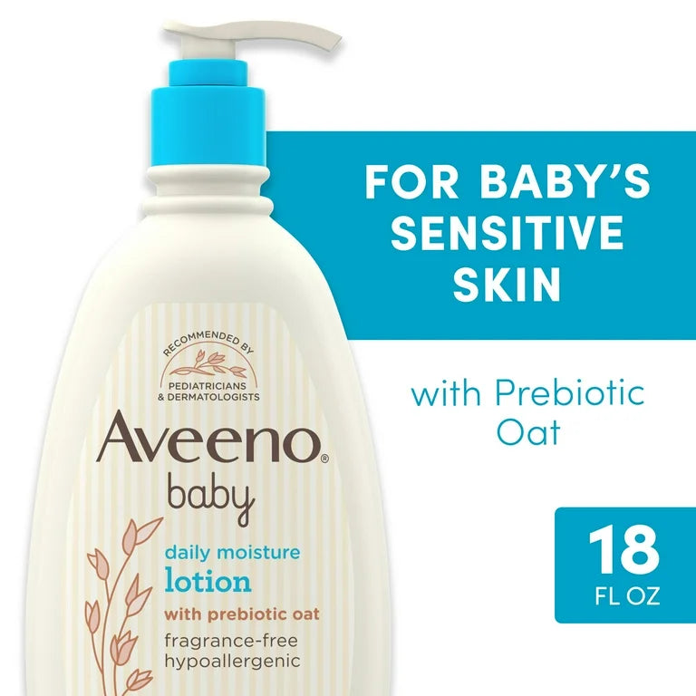 Aveeno daily moisture crema bebe niña niño 18 oz 532 ml