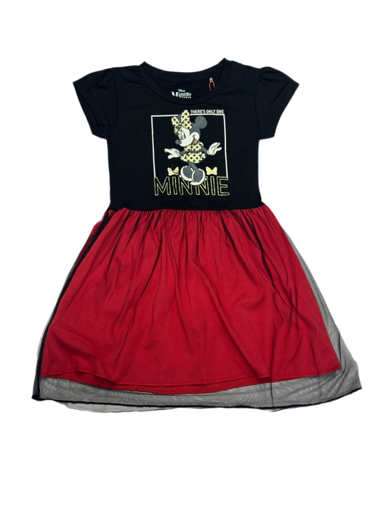 Vestido rojo negro niña Minnie Disney MM-2465