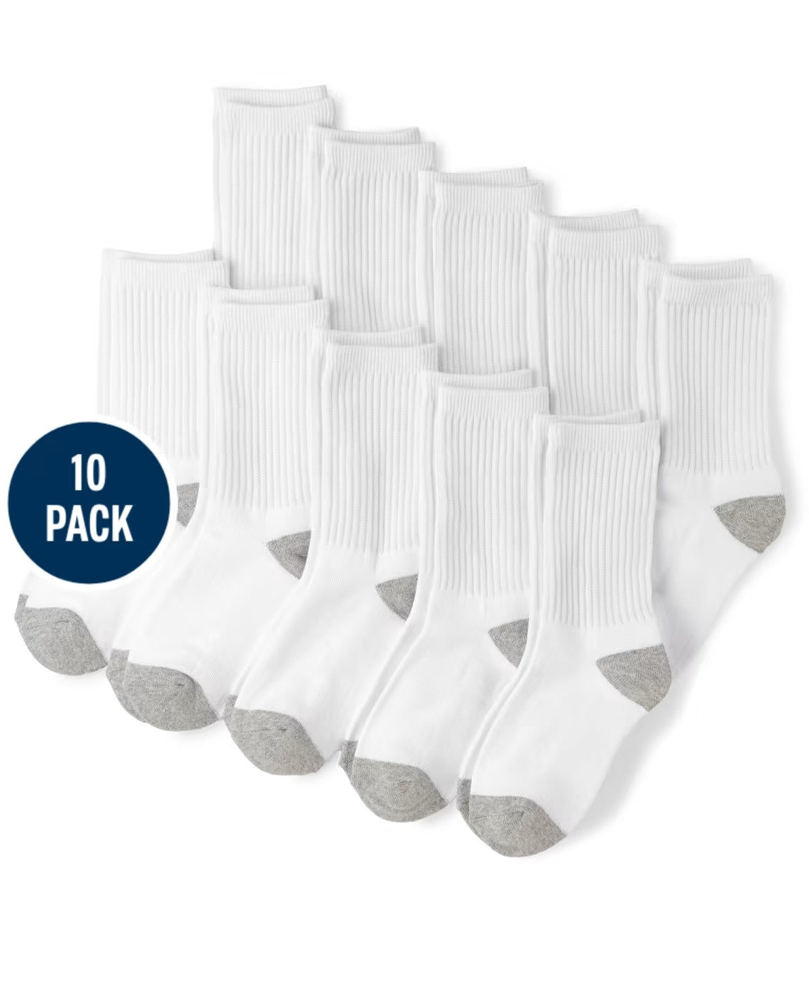 Set 10 pares Calcetines childrens place blancos.