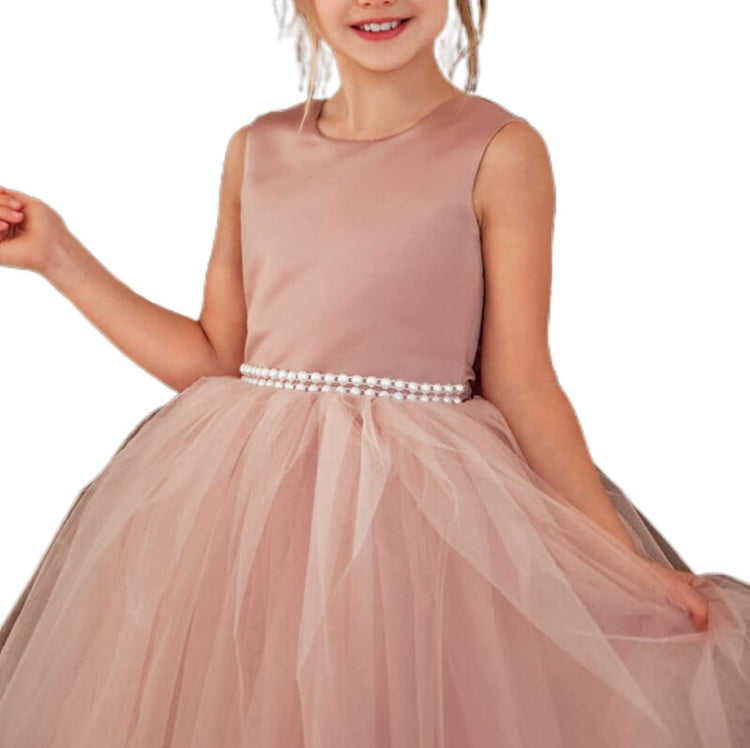 Vestido rosado evento gala