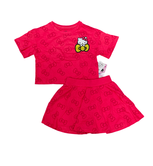 Set 2 piezas camisa fucsia falda fucsia Hello Kitty St. Jack's 2000142401