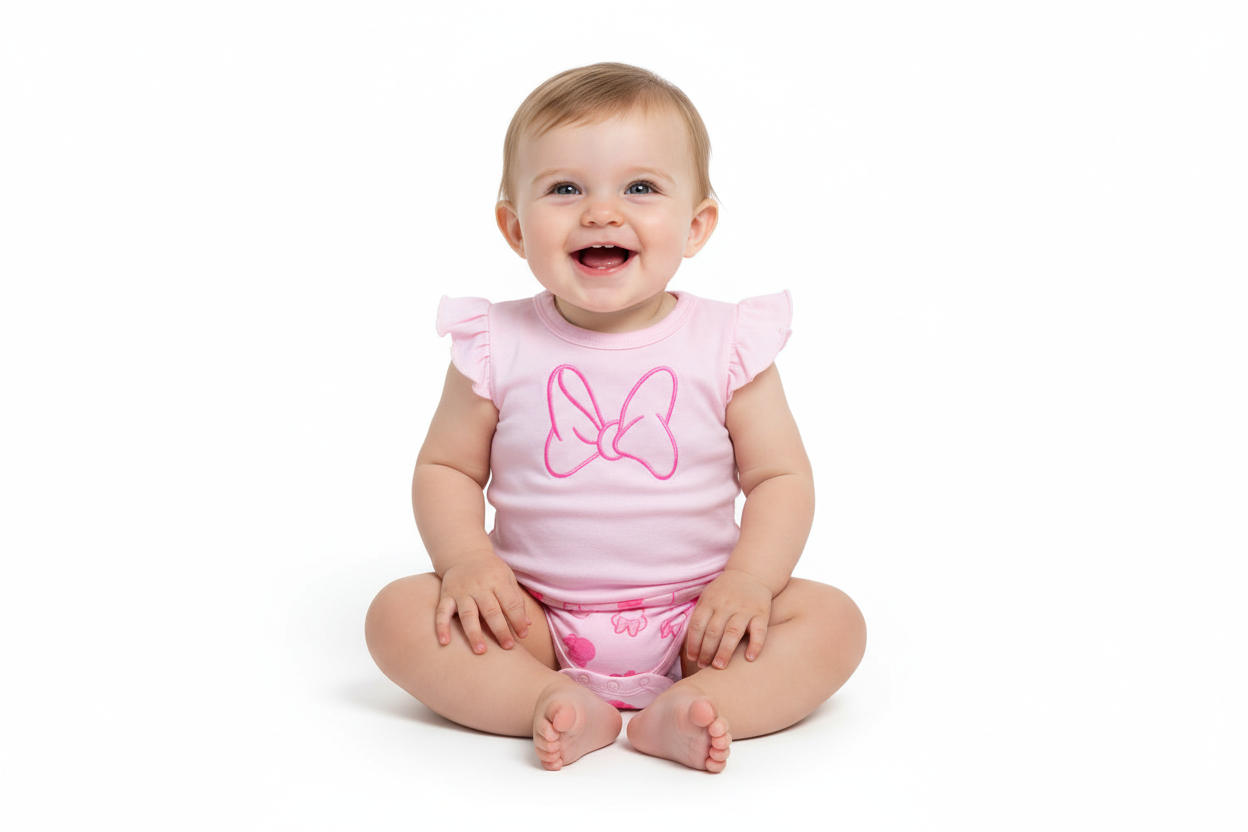 Mameluco Minnie bebe niña rosado 250190 promo 4x1000 D2-MI-1029B