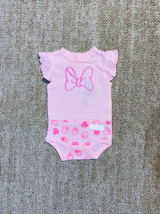 Mameluco Minnie bebe niña rosado