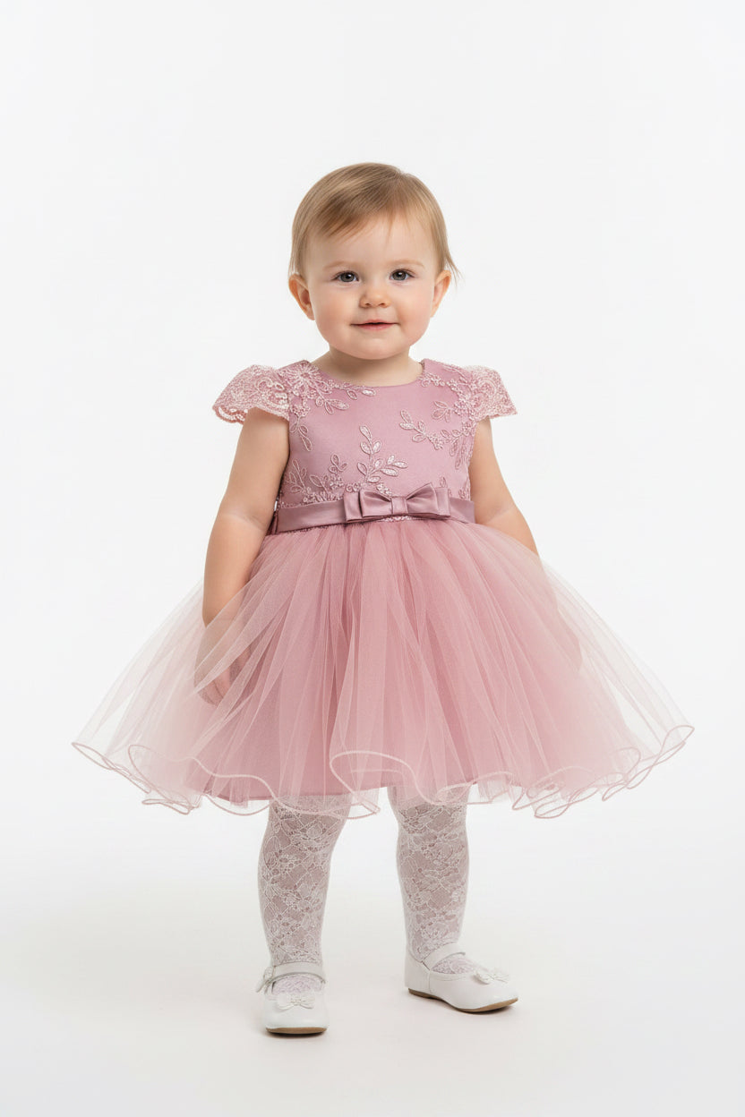 Vestido rosado evento gala niña rosa viejo