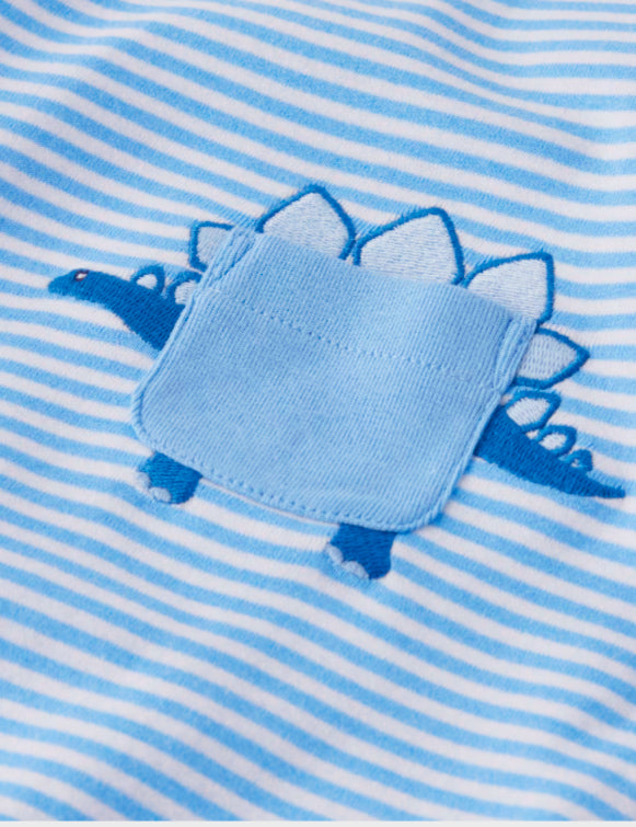 Camisa azul rayas dinosaurio Gymboree