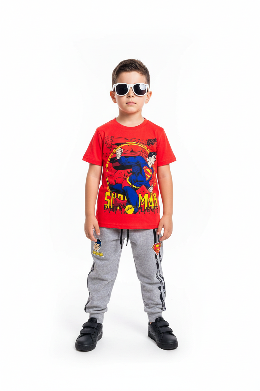 Set 2 piezas jogger superman niño C9-SM-956N 490445