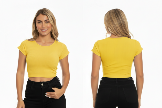 Camisa dama amarillo chic mi CTD1169-64 390290