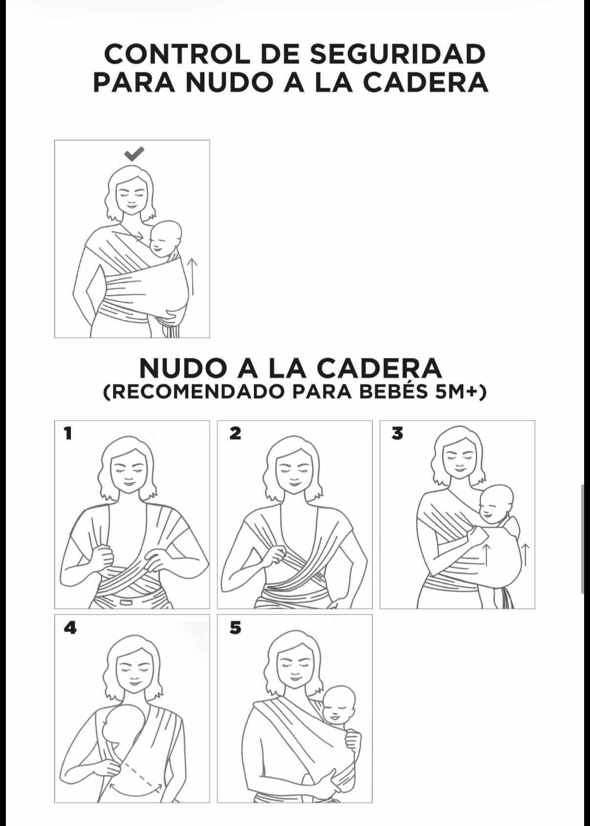 Cargador de bebe niña niño fular algodón hipoalargenico