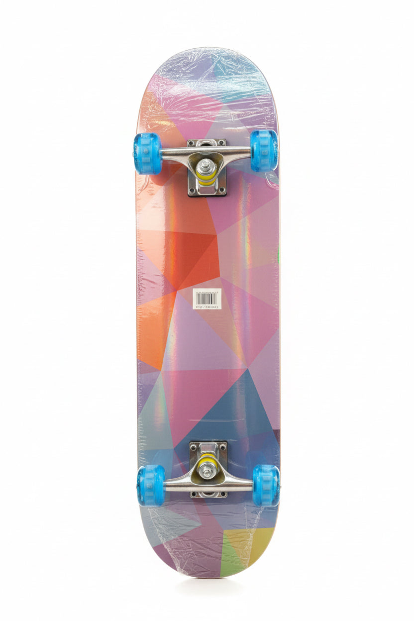 Patineta multicolor con luces niño