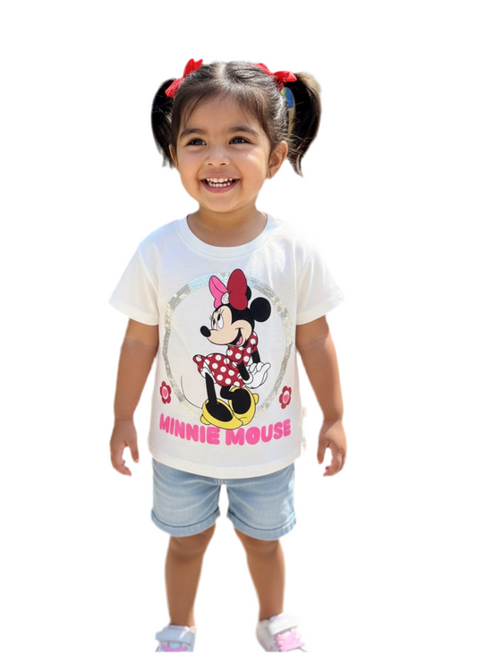 Camisa blanca niña Minnie Disney MM-2638