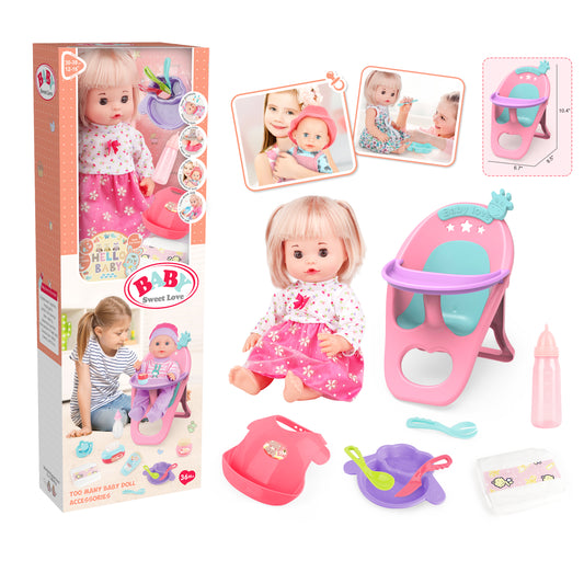 Muñeca grande accesorios bebe niña Tinytots 5933B-16-