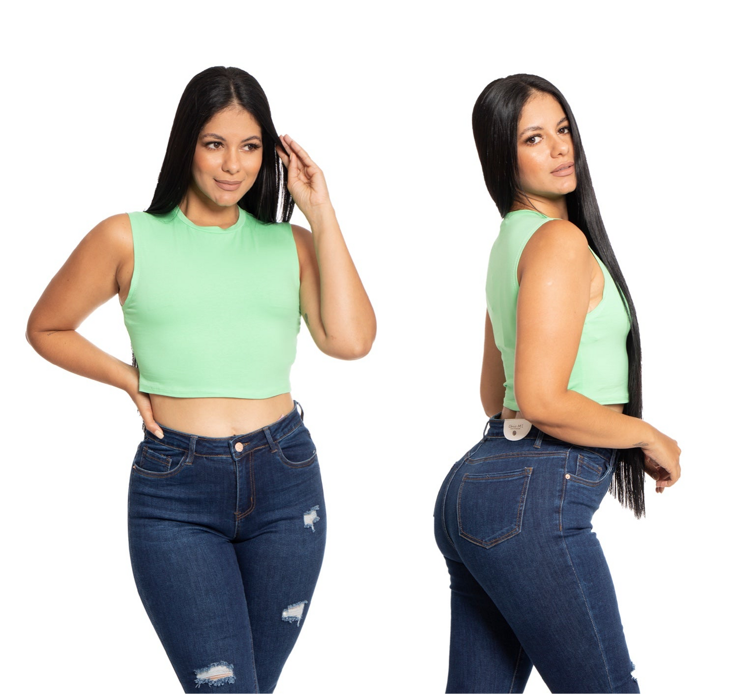 Camisa dama blusa verde CTD1155-17 390290