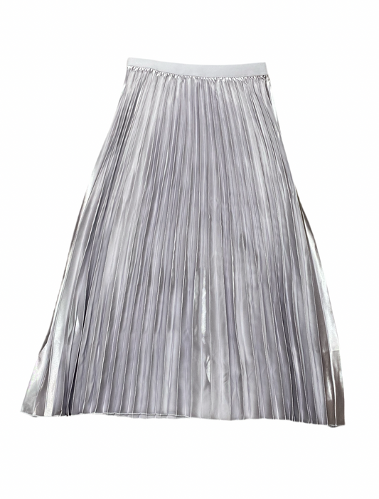 Falda dama Larga Plizada Plateada 890690