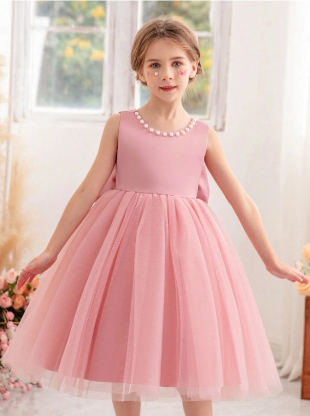 Vestido rosado evento gala