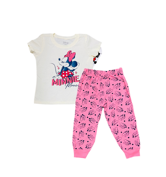 Pijama Disney Minnie rosa blanco crema Niña 2080179701 St Jack’s