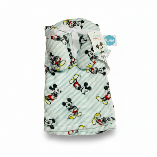 Cobija sabana almohada mickey disney Bebe niño