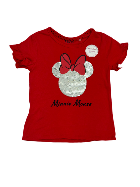Camisa roja lentejuelas niña Minnie Disney MM-2491