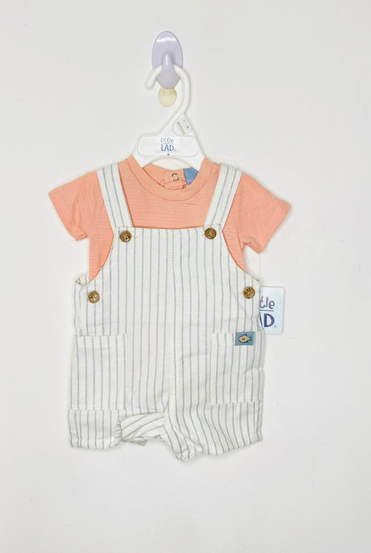 Set 2 piezas camisa overall bebe niño Little lad