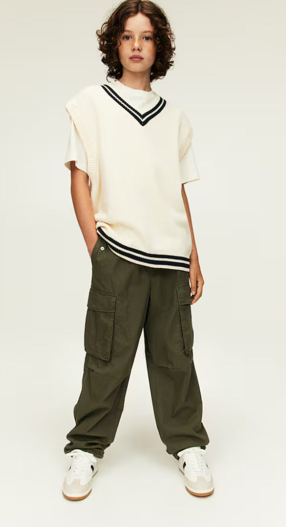 Pantalon Jogger verde niño H&M