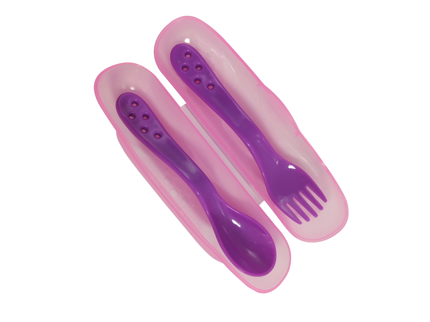 Set de cubiertos morado cutebabies