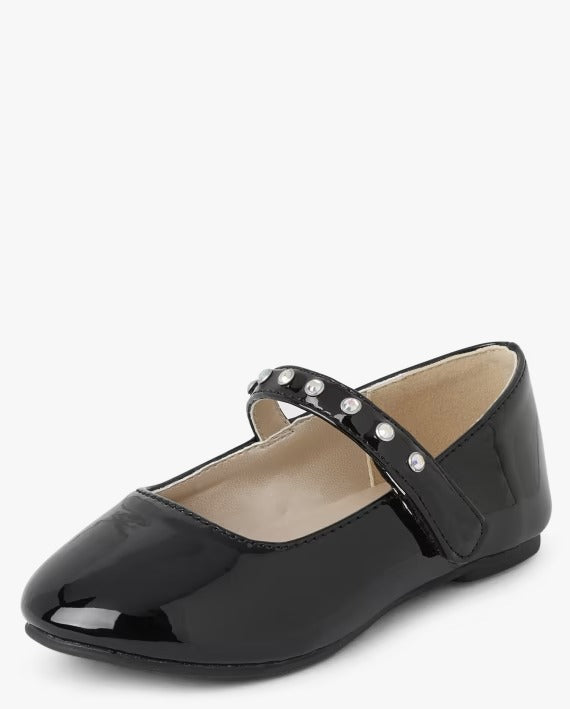 Zapatillas negras charol niña Childrens Place zapatos negros